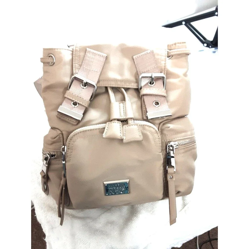 Steve Madden Nylon Back Pack Small Beige